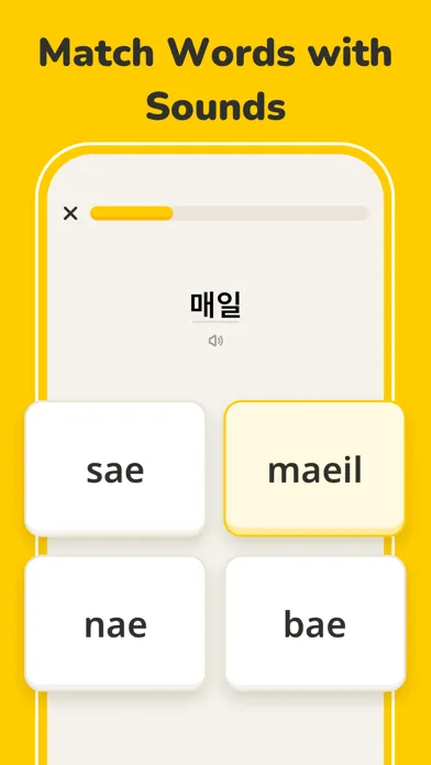 Capturas de tela do Learn Korean with BananaStar
