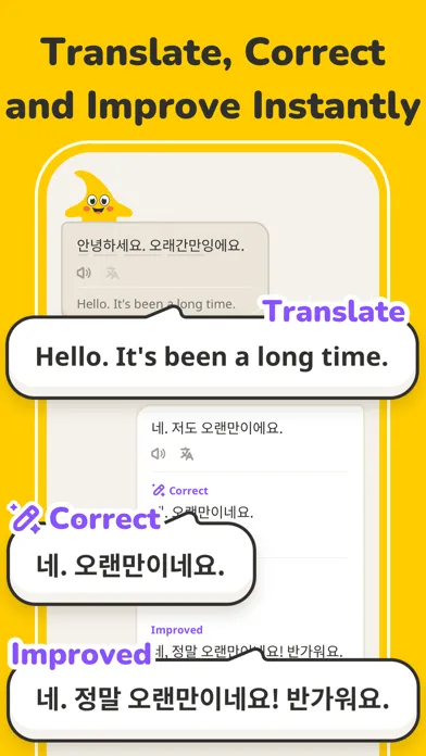 Capturas de tela do Learn Korean with BananaStar