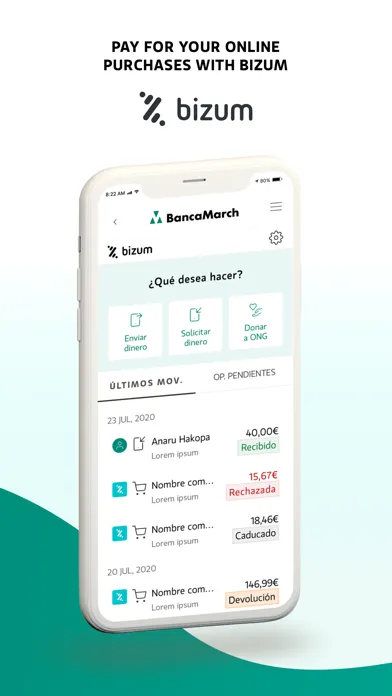 Zrzuty ekranu Banca March