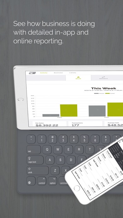 Zrzuty ekranu PhoneSwipe - Merchant Services