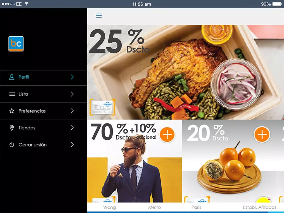 Banco Cencosud iPad  Ekran Görüntüleri