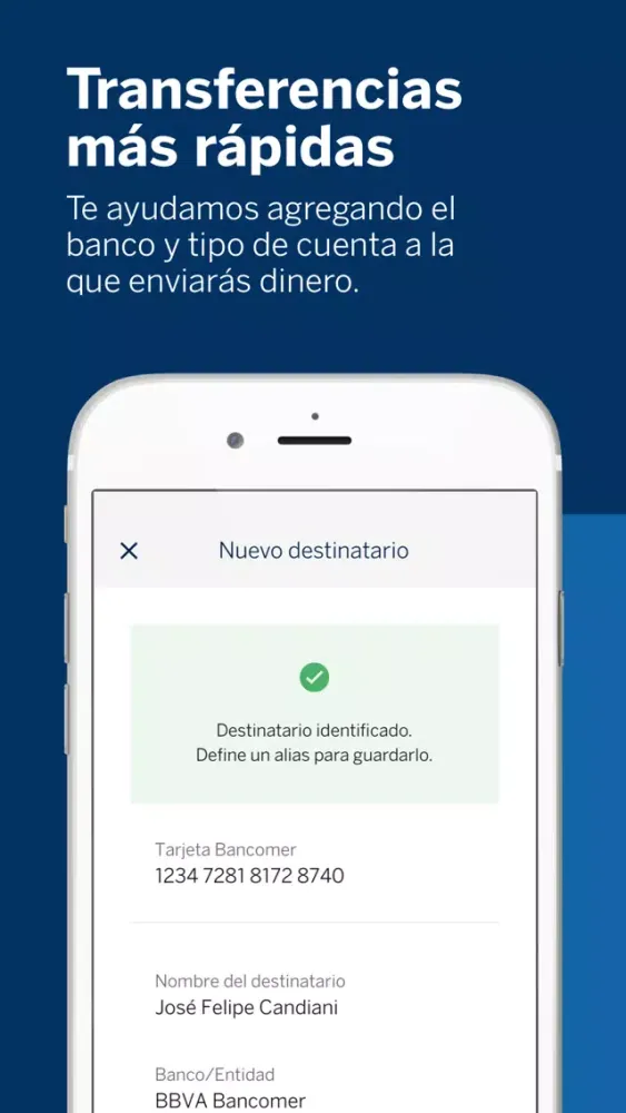 Ảnh chụp màn hình của BBVA MX