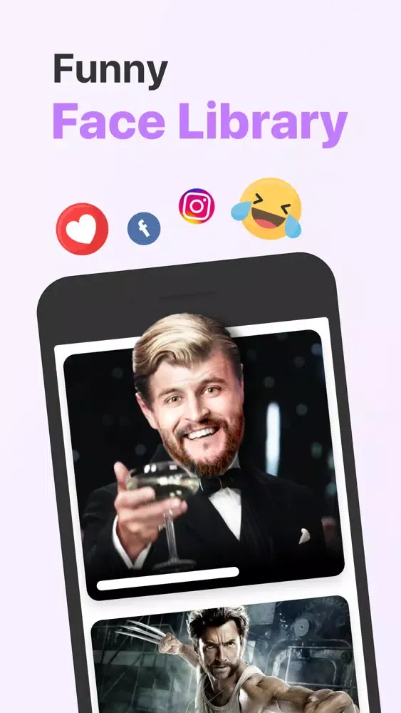 Tangkapan skrin Funny Face Swap Me - GIF Maker