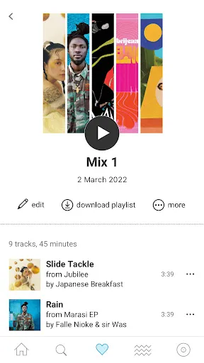 Скриншоты Bandcamp
