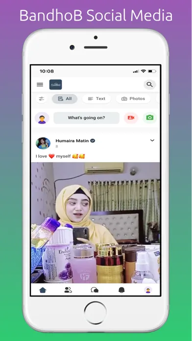 Captures d'écran de BandhoB Social Media