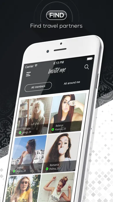 Tangkapan skrin Invite Me Traveler Matchmaker