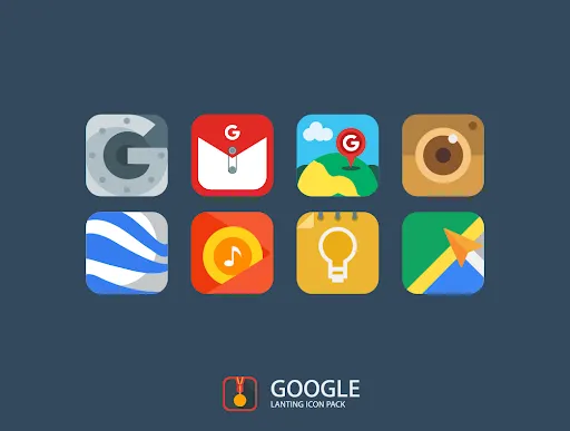 Capturas de tela do Lanting Icon Pack: Colorful