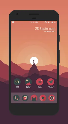 Sagon Circle: Dark Icon Pack應用截圖