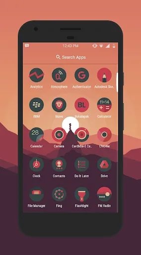 Sagon Circle: Dark Icon Pack應用截圖