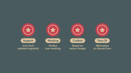 Sagon Circle: Dark Icon Pack應用截圖