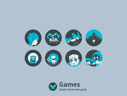 Captures d'écran de Timus Spin: Dark Icon Pack