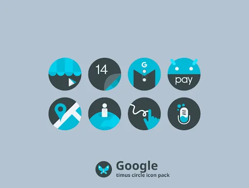 Captures d'écran de Timus Spin: Dark Icon Pack
