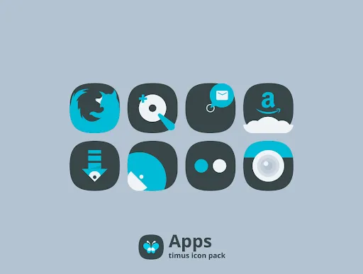 Timus: Rounded Dark Icon Pack Screenshots