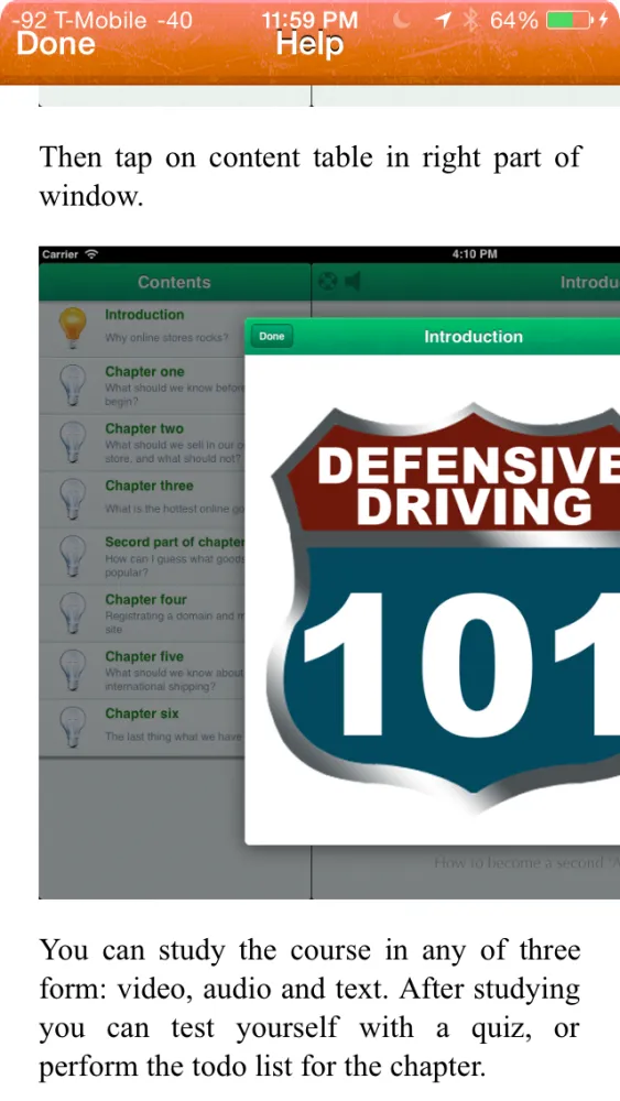ภาพหน้าจอของ Defensive Driving 101