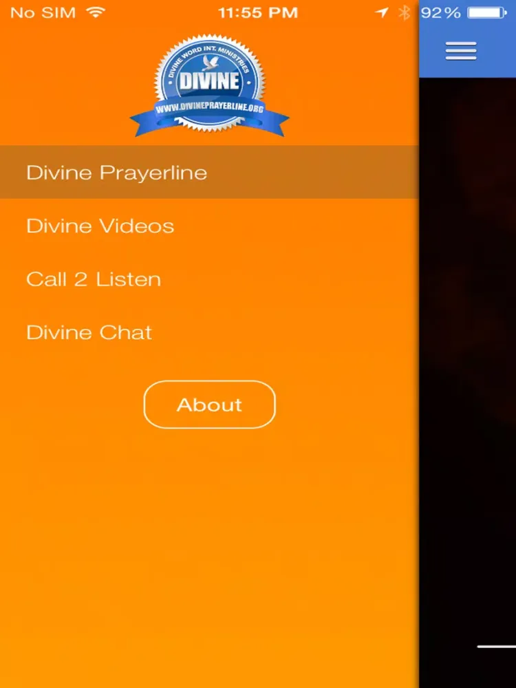 Divine Prayerline iPad  Screenshots