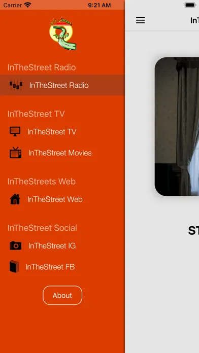 ภาพหน้าจอของ InTheStreet Radio