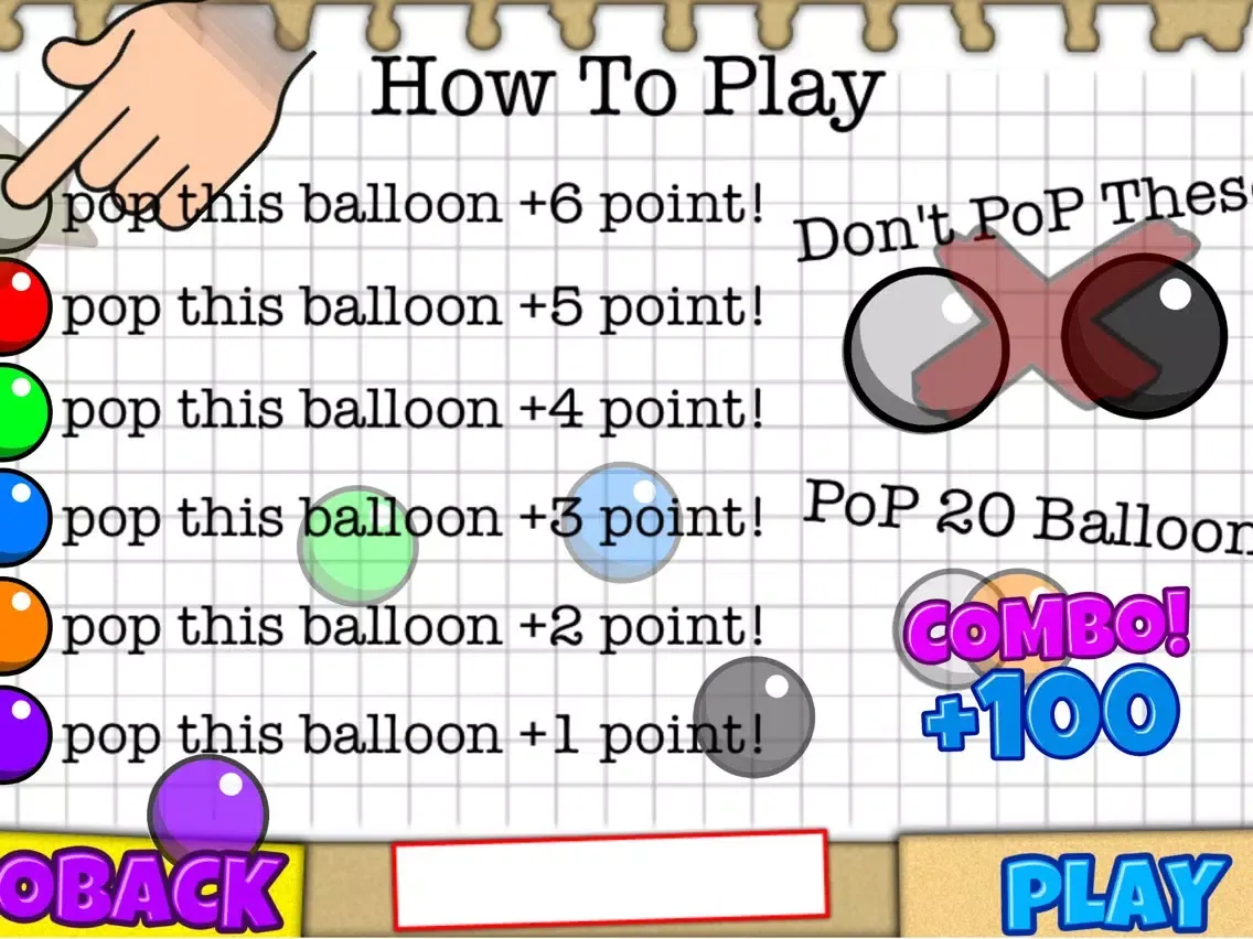 Capturas de tela do Balloon Touch-Pop iPad 