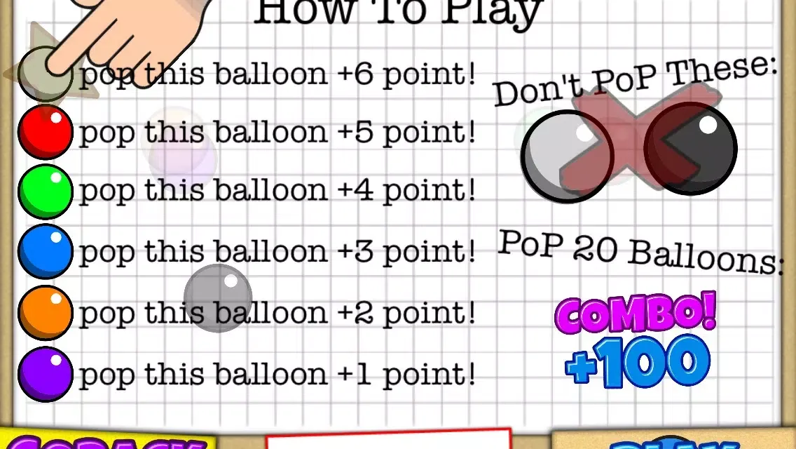 Capturas de tela do Balloon Touch-Pop