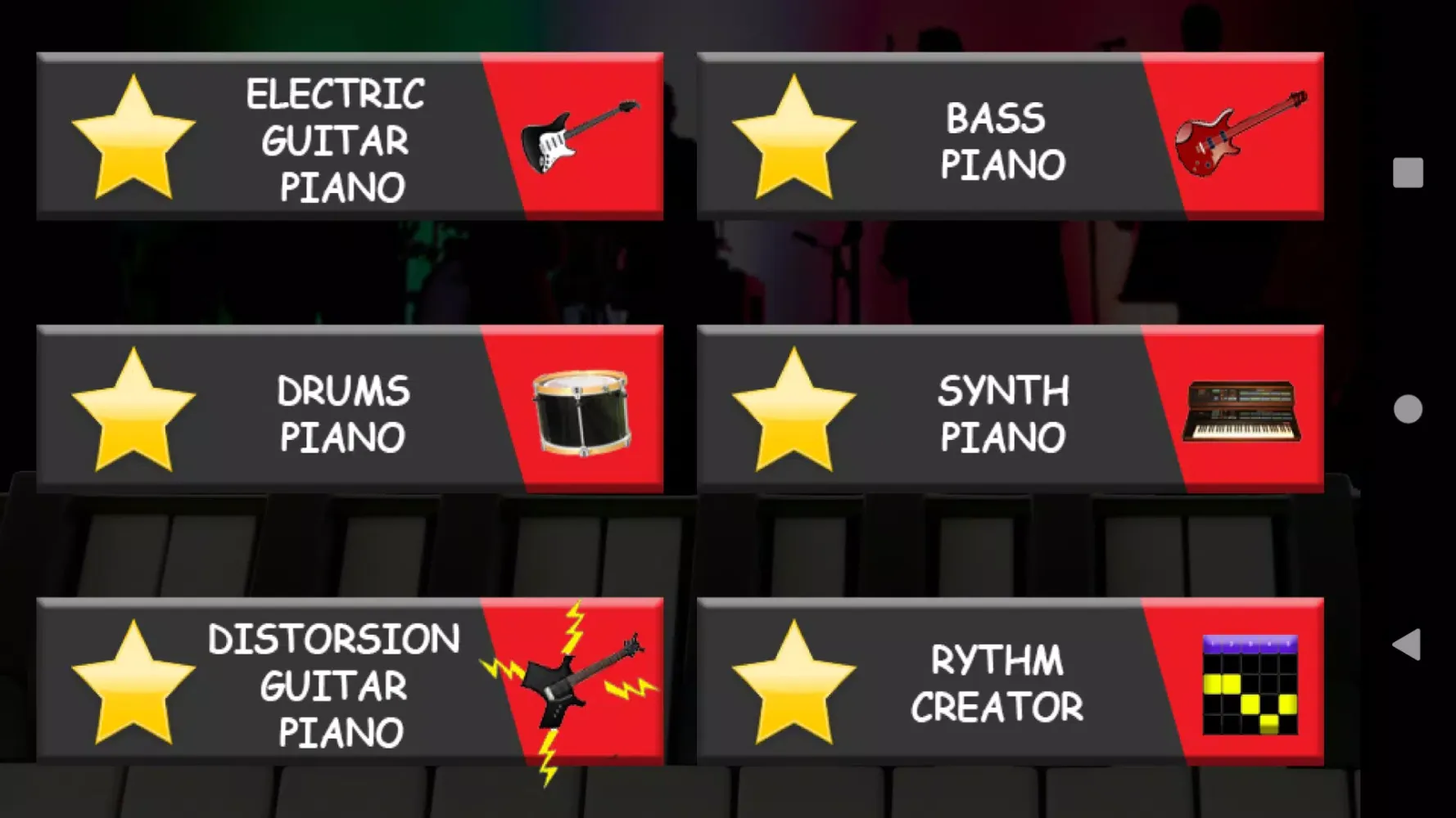 Capturas de pantalla de Band piano