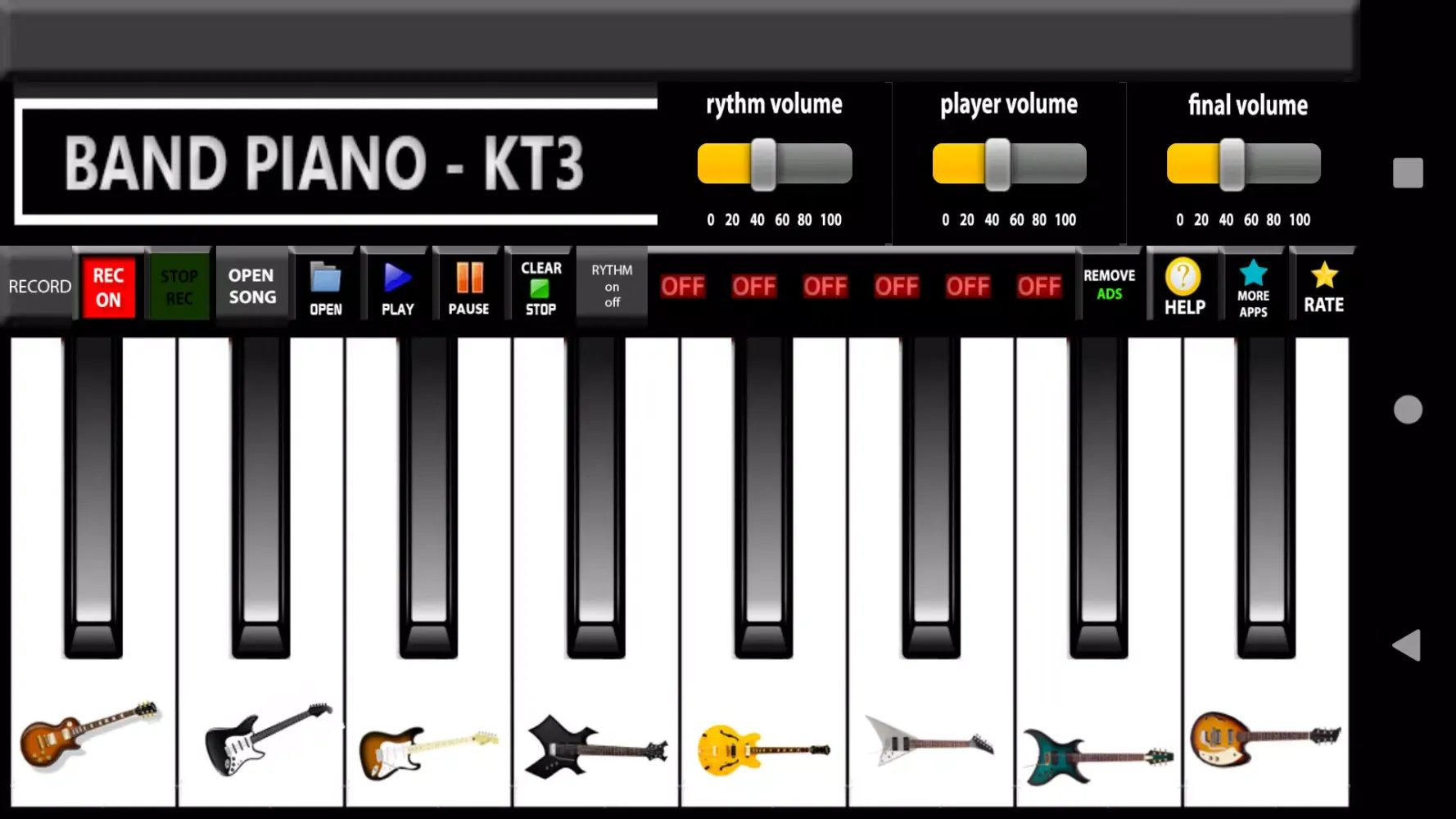 Capturas de pantalla de Band piano