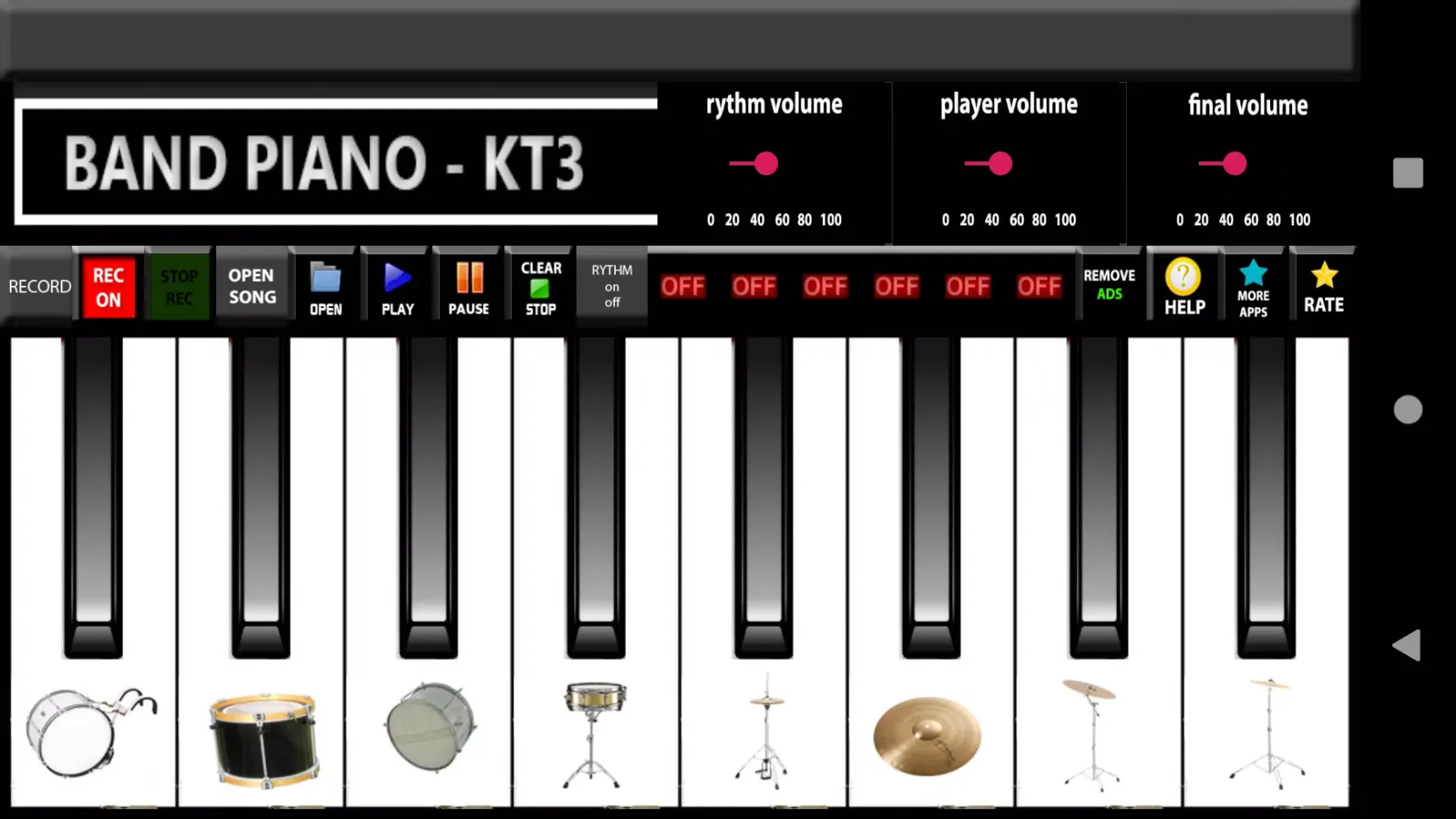 Capturas de pantalla de Band piano