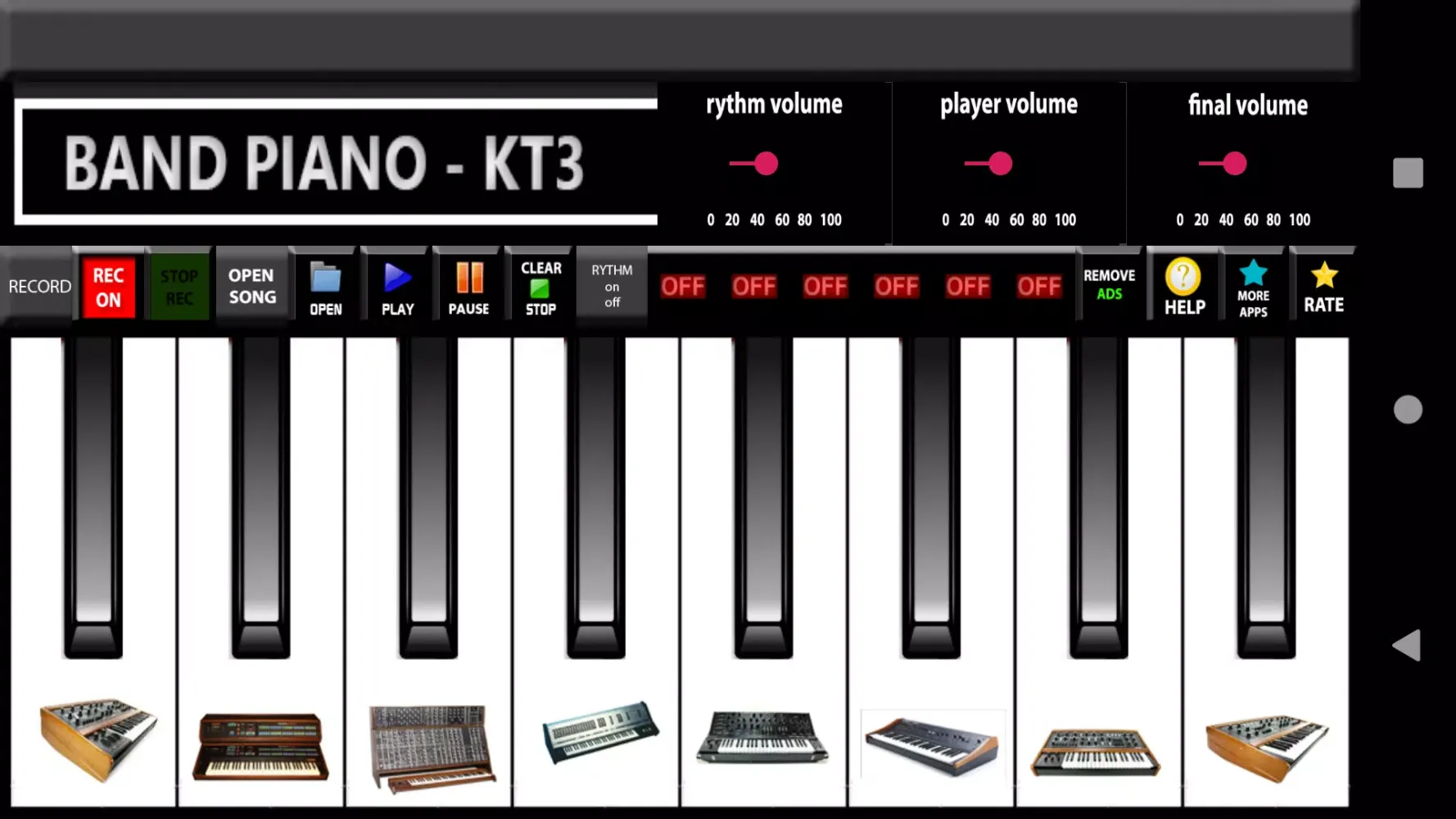 Capturas de pantalla de Band piano