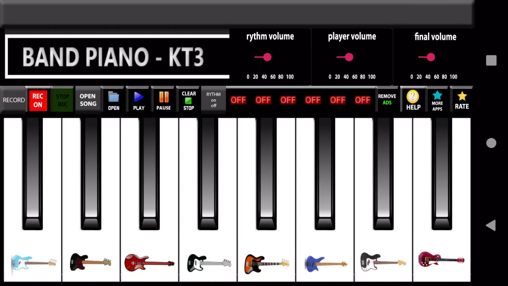 Capturas de pantalla de Band piano