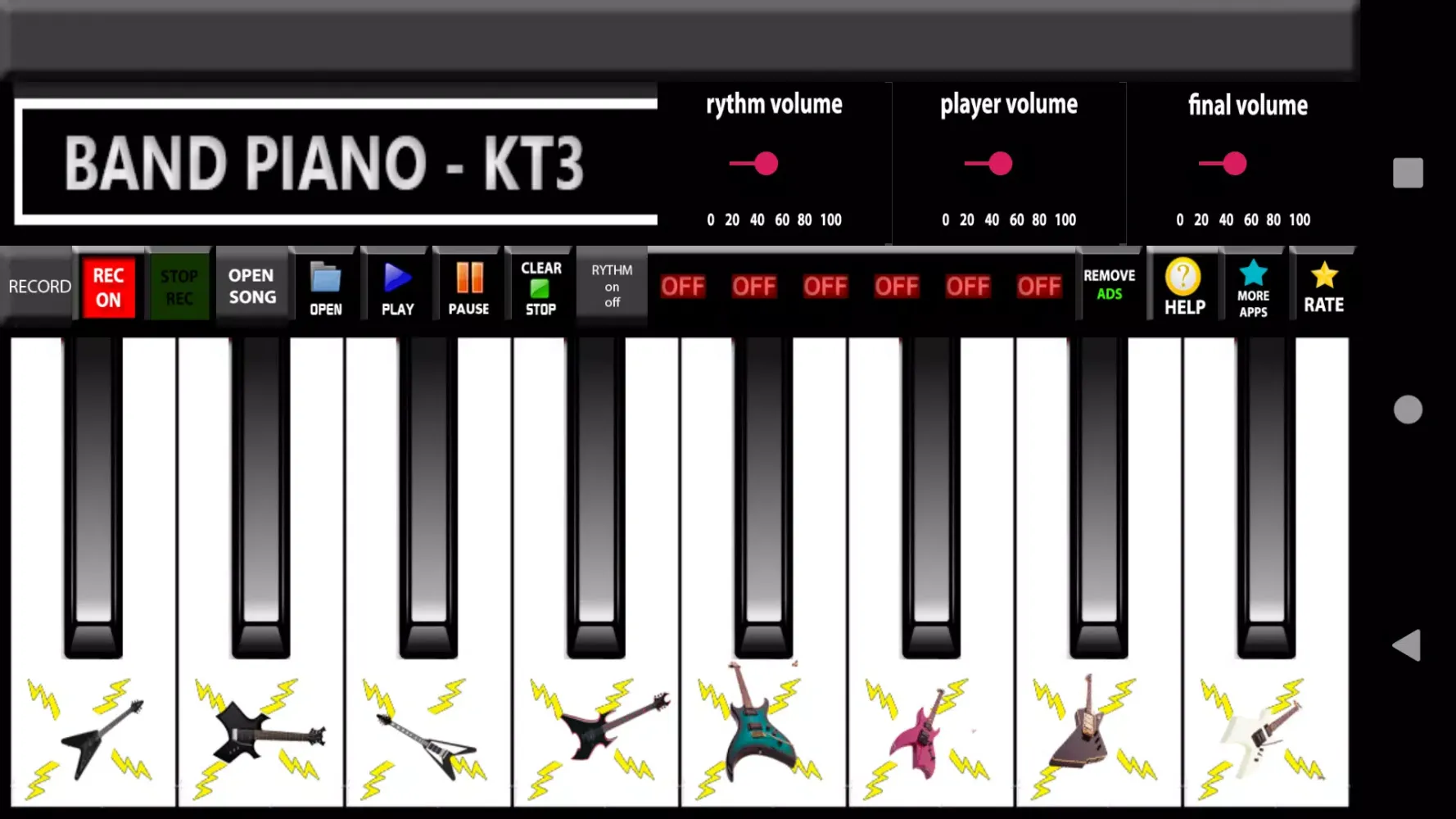 Capturas de pantalla de Band piano