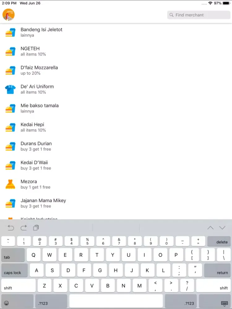 Tangkapan skrin BGS 2020 iPad 