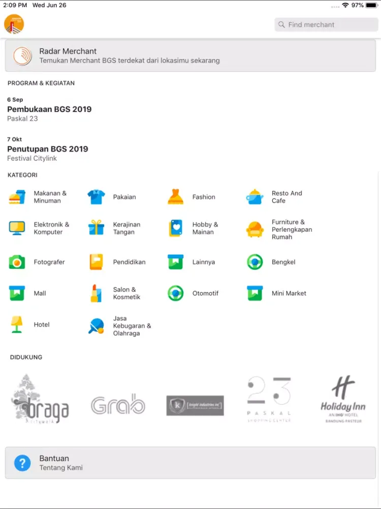 Tangkapan skrin BGS 2020 iPad 