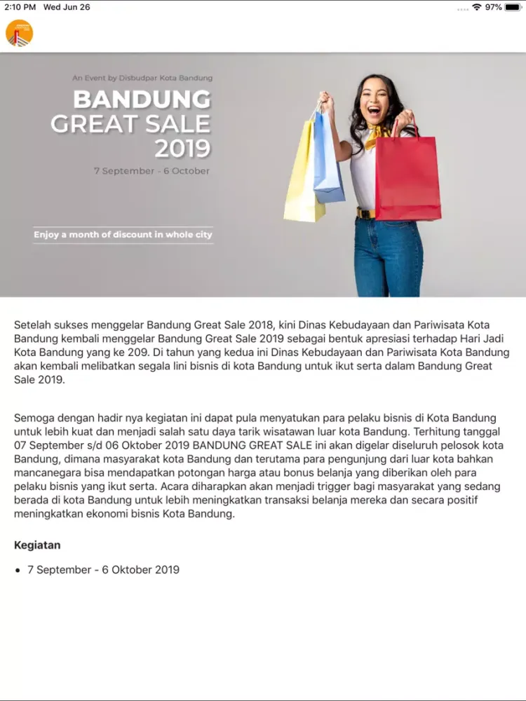 Tangkapan skrin BGS 2020 iPad 