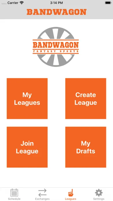 Ảnh chụp màn hình của Bandwagon Fantasy Sports
