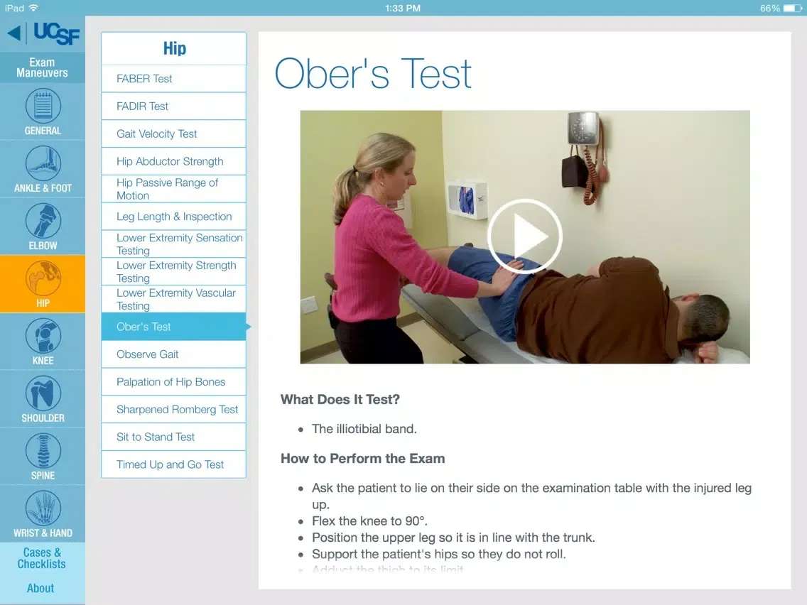 صور UCSF MSK Exam Tutor iPad 