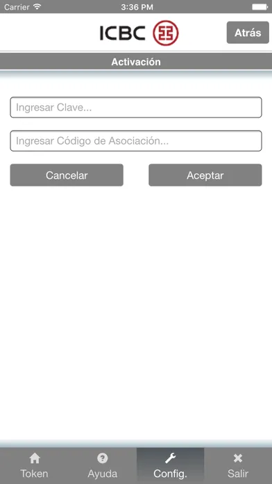 Capturas de pantalla de ICBC Token Virtual