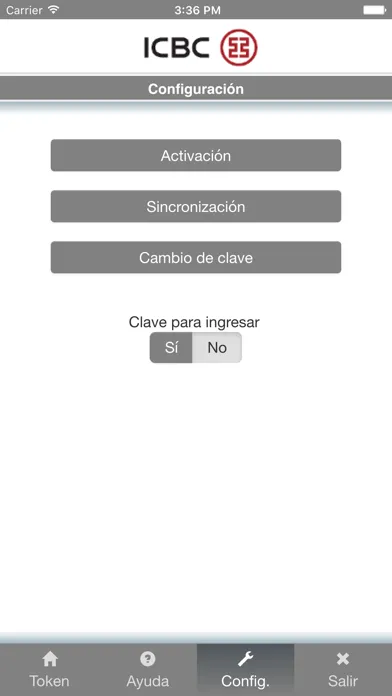 Capturas de pantalla de ICBC Token Virtual