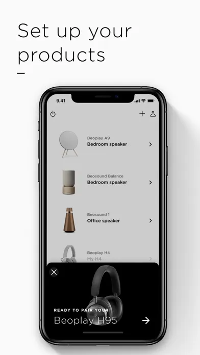 Capturas de pantalla de Bang & Olufsen