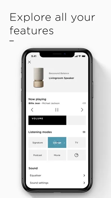 Capturas de pantalla de Bang & Olufsen