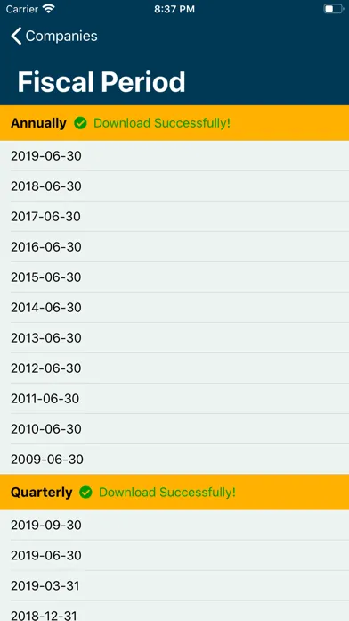 Financial Ratios Go: Analysis Screenshots