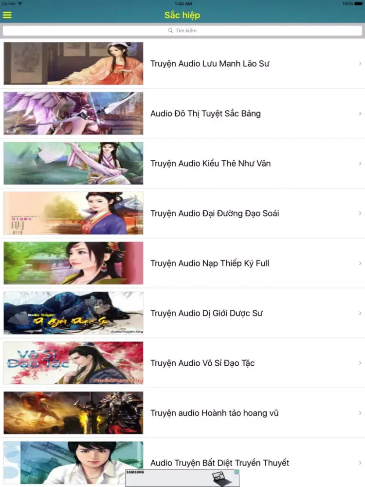 Capturas de tela do Audio Truyện - Nghe & cảm nhận iPad 