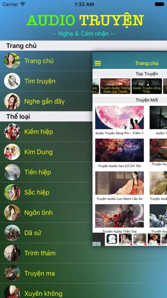 Capturas de tela do Audio Truyện - Nghe & cảm nhận