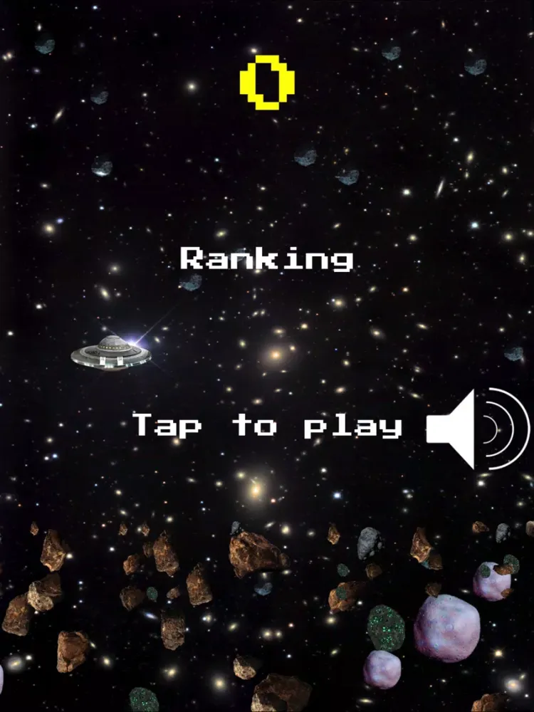 Ảnh chụp màn hình của Flappy UFO 2017 iPad 