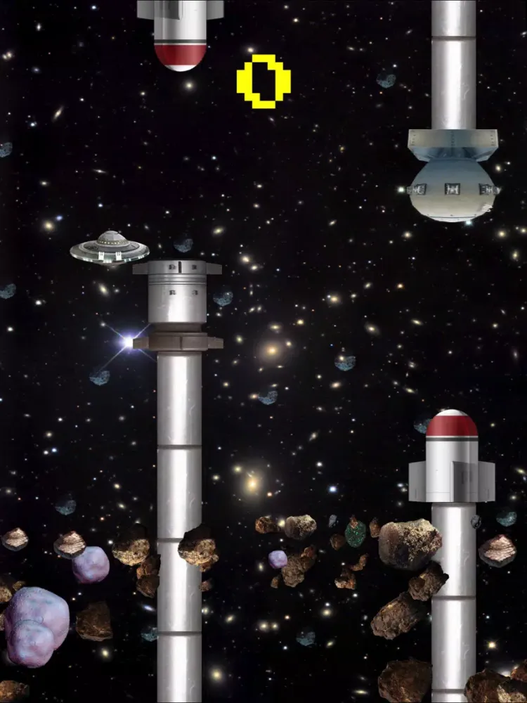 Ảnh chụp màn hình của Flappy UFO 2017 iPad 