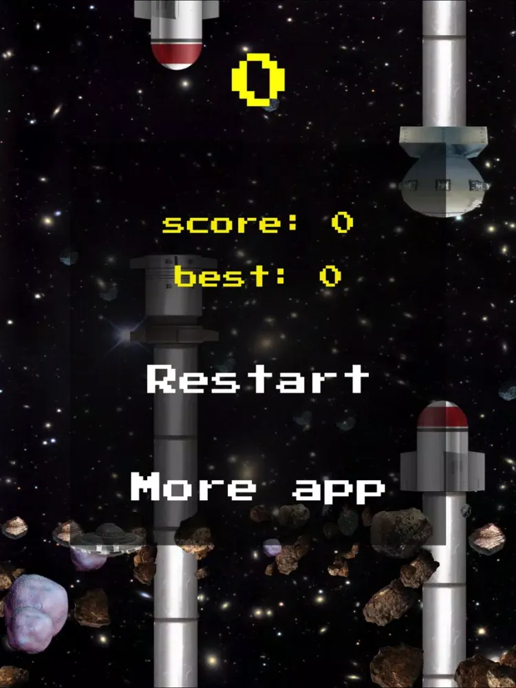Ảnh chụp màn hình của Flappy UFO 2017 iPad 
