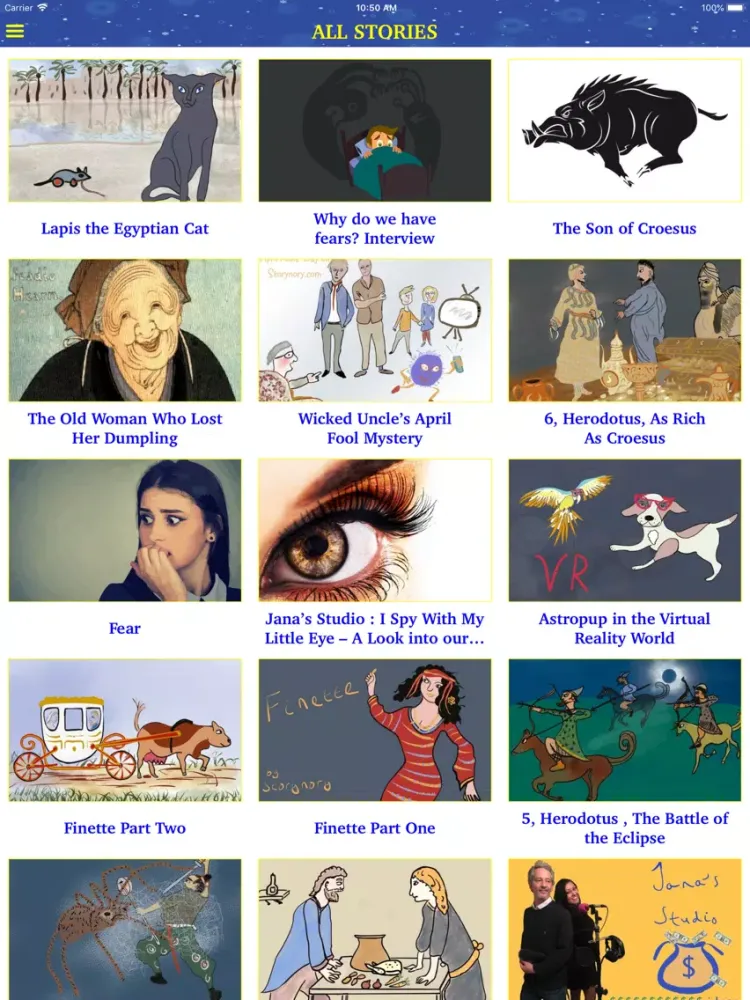 Capturas de pantalla de Kid Audio Stories iPad 