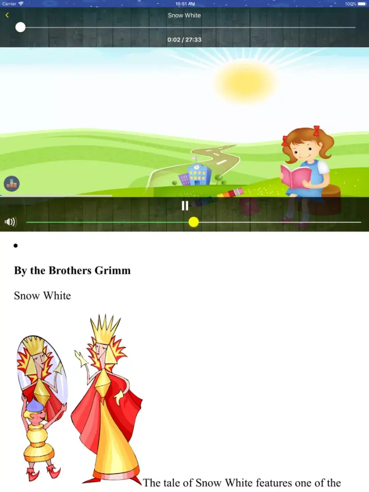 Capturas de pantalla de Kid Audio Stories iPad 