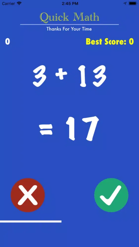 Tangkapan layar Quick Math 2018