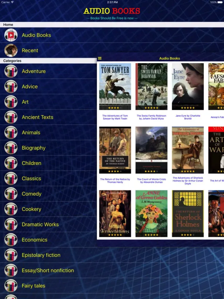 Audio Books - Books of Royal iPad  स्क्रीनशॉट