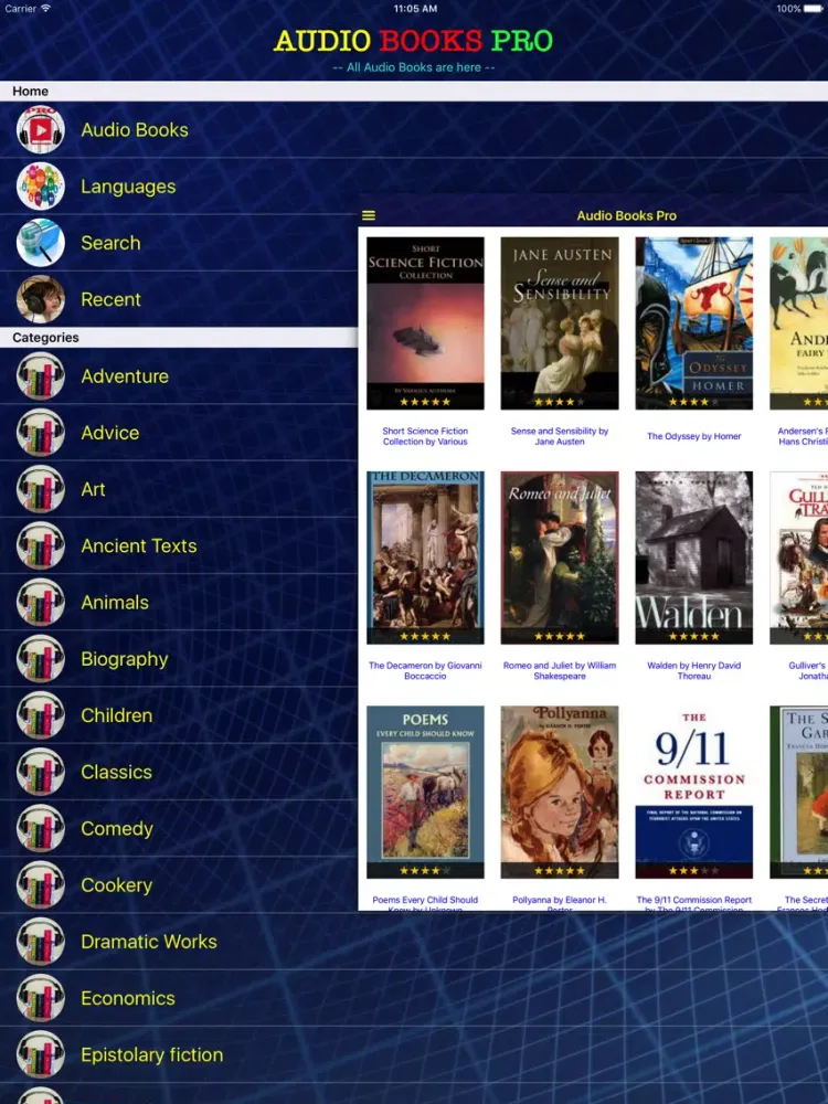 Audio Books - Books of Royal PRO iPad  스크린샷