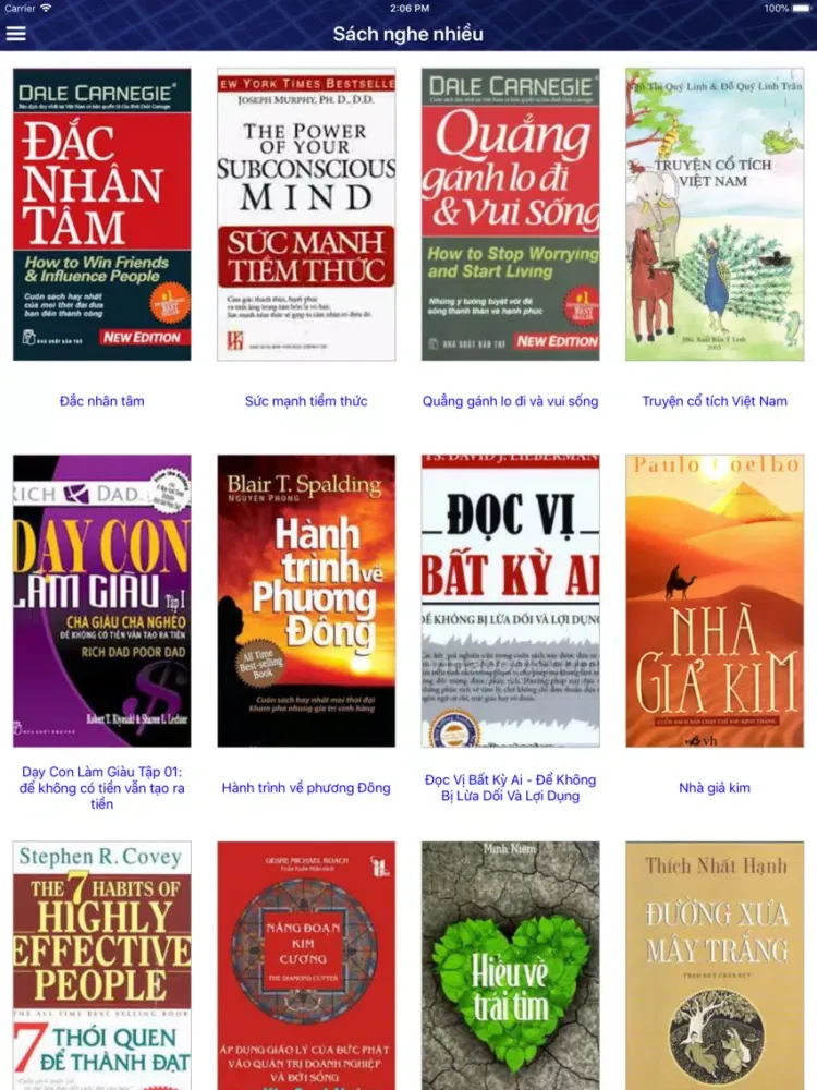 Tủ Sách Nói iPad Screenshots