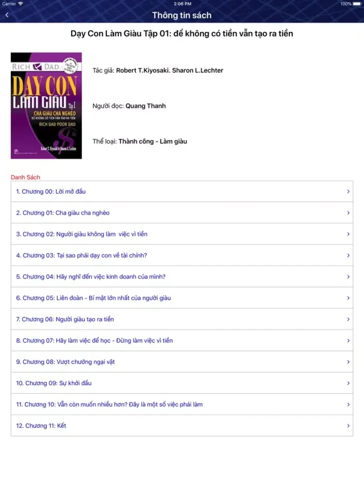 Tủ Sách Nói iPad Screenshots